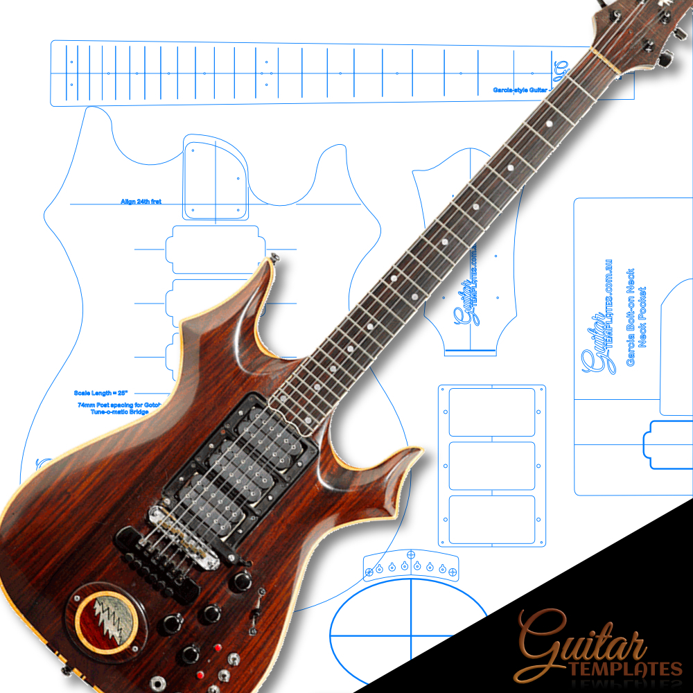 Garcia Style Template Guitar Templates 1404