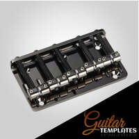 Gotoh 205B 5 String Bass Bridge - Cosmo Black