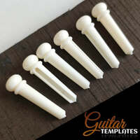 Plain Bone Bridge Pins 6pk