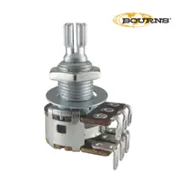 500k Bourns Dual MN Taper Knurled Shaft Potentiometer