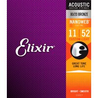 Elixir Custom Light 11-52 11027 Nanoweb 80/20   