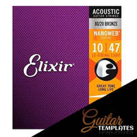 Elixir 12 String  Light 10-47 11152 Nanoweb 80/20