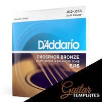 D'Addario 12-53  Light  EJ16 Phos Bronze