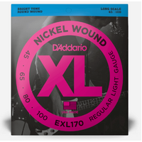 D'Addario Bass 45-100 Light / Long Scale Set Strings XL Nickel Wound 