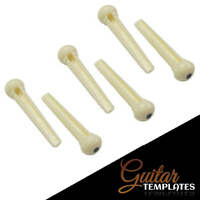 Ivory Plastic Bridge Pins - Pack of 6