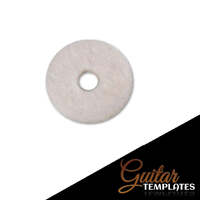 Felt Washers for Strap Buttons - White