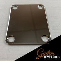 Metal Neck Plate - 4-Bolt - Chrome