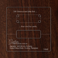 Bartolini MK Soapbar 4/5 String Template