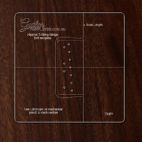 Bridge Layout Template for the Hipshot 7-String Bridge