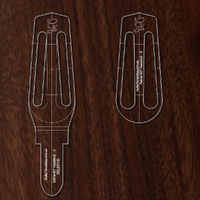 Selmer 807 Gypsy Jazz Headstock Template. 2 pieces