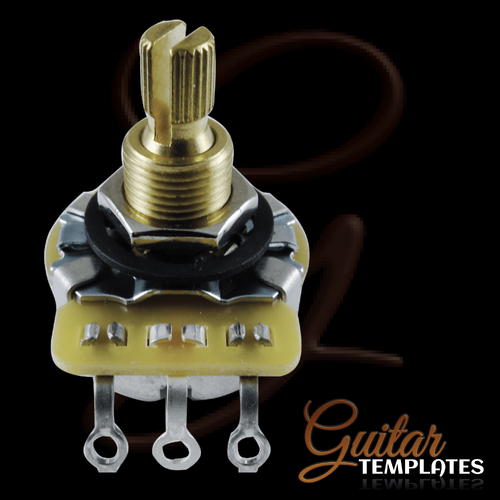 250K CTS, Audio, Knurled Shaft, ⅜"Bushing Potentiometer