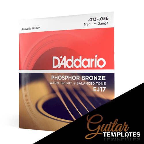 D'Addario 13-56 Medium  EJ17 Phos Bronze 