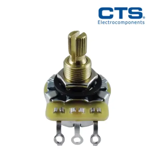 250kL CTS, Linear, Knurled Shaft, ⅜"Bushing Potentiometer