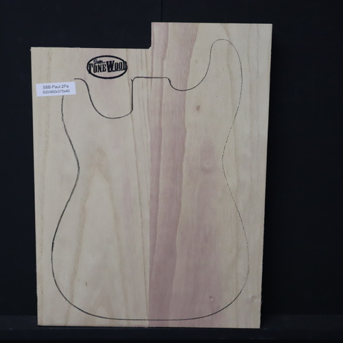 Paulownia Solid Body Blank 500/460x380x40