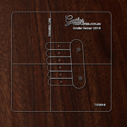 Schaller Hannes 1201 bridge Layout Templates [Schaller Hannes 1201 Option: 6 String Variant]