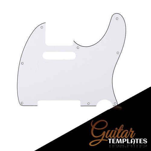 White Black White TL style Pickguard