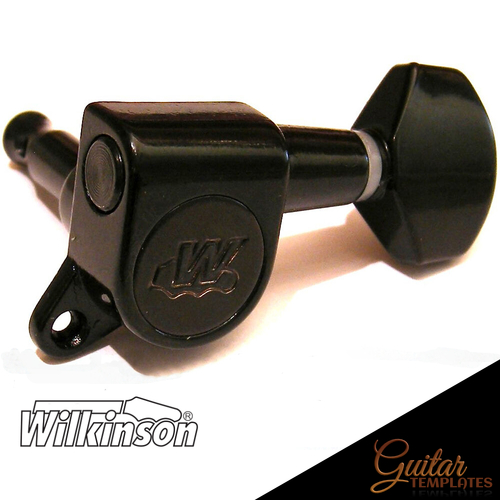 Black Wilkinsons Mini Button Tuning Machines 6 in Line